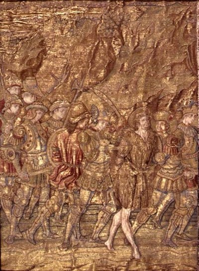 St. John the Baptist taken to Prison, tapestry depicting scenes from the life of the saint by Antonio Pollaiuolo