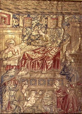The Birth of St. John the Baptist, Tapestry Depicting Scenes from the Life of the Saint by Antonio Pollaiuolo