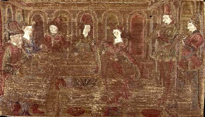 The Dance of Salome, Tapestry Depicting Scenes from the Life of the Saint by Antonio Pollaiuolo