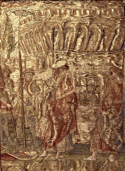 The Disciples Visiting St. John the Baptist in Prison, Tapestry Depicting Scenes from the Life of the Saint by Antonio Pollaiuolo