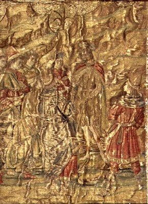 The Meeting Between St. John the Baptist and the Tax Collectors, tapestry depicting the life of the saint by Antonio Pollaiuolo