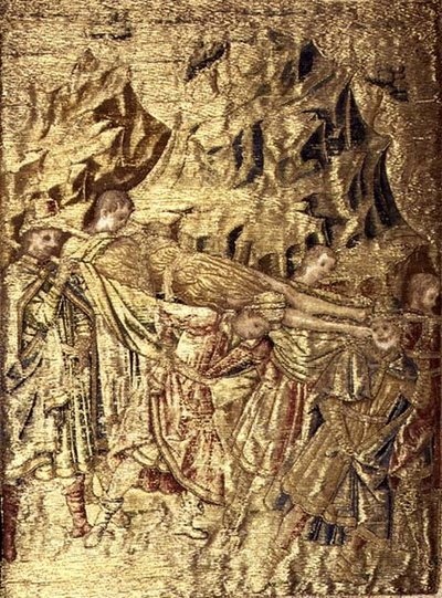 The Transportation of the Body of St. John the Baptist, tapestry depicting scenes from the life of the saint by Antonio Pollaiuolo