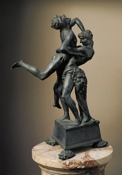 The twelve works of Hercules: Heracles (Hercules) Lifts the Giant Ante by Antonio Pollaiuolo