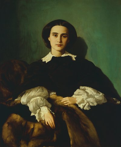 Portrait of the Noblewoman Morrocchi by Antonio Puccinelli