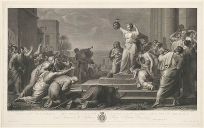 Judith Shows the Head of Holofernes to the People by Antonio Ricciani