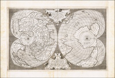 Double Cordiform Map of the World, by Antonio Salamanca by Antonio Salamanca