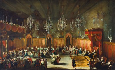 Ball in Honor of Anna Maria Luisa de Medici, Electress of the Palatinate by Antonio Stom