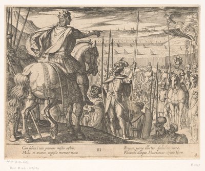 Alexander the Great Instructing Macedonian Soldiers by Antonio Tempesta