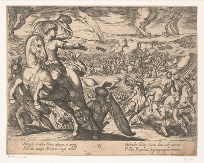Darius Flees the Battlefield (The Deeds of Alexander the Great series) by Antonio Tempesta