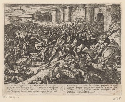 The Romans are defeated by the Dutch troops at Bonn by Antonio Tempesta
