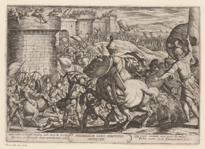 The Death of Abimelech (series title: Old Testament Battle Scenes) by Antonio Tempesta