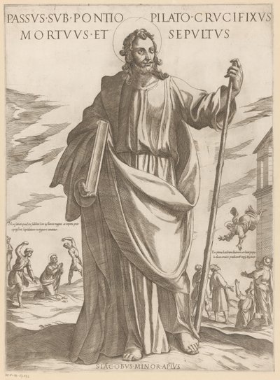 Saint James the Less (Christ, Mary, and the Apostles) by Antonio Tempesta