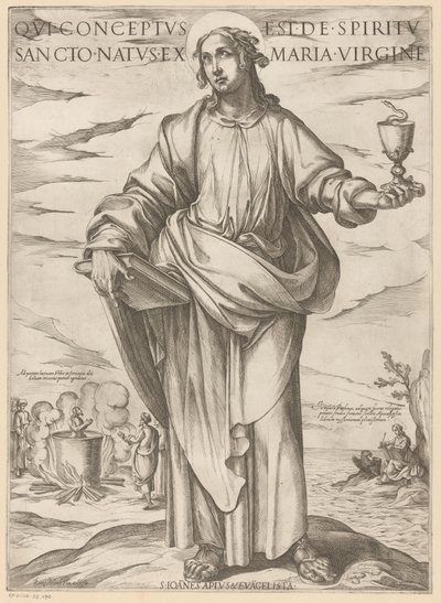 Saint John (Christ, Mary, and the Apostles) by Antonio Tempesta