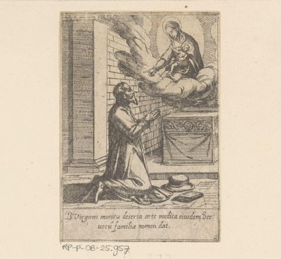 Saint Philip Places Himself Under the Protection of the Virgin Mary (The Life of Philip Benitius series) by Antonio Tempesta