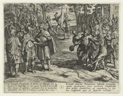 The Old Batavian Men Buy Off Their Service to the Romans, 69-70 (series title) by Antonio Tempesta