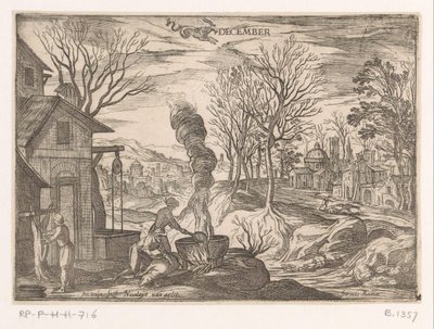December: Slaughtering Pigs (Capricorn) by Antonio Tempesta