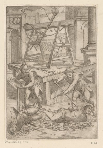Torture with Boiling Oil (Tortures Endured by Christian Martyrs) by Antonio Tempesta