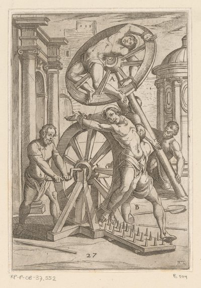 Torture with Sharp Points and Wheels by Antonio Tempesta