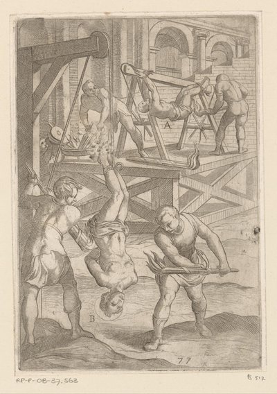 Torture: Hanging and Burning by Antonio Tempesta