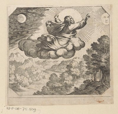 God Creates the Sun, the Moon, and the Stars (The Creation) by Antonio Tempesta