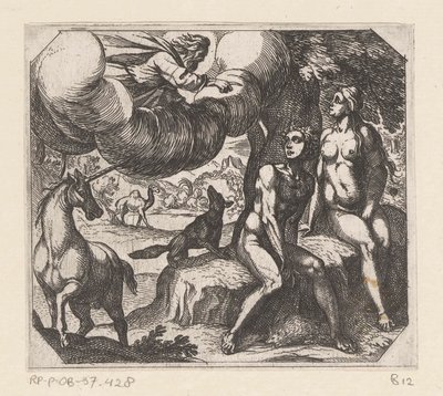 God Reproaches Adam and Eve for Their Disobedience by Antonio Tempesta