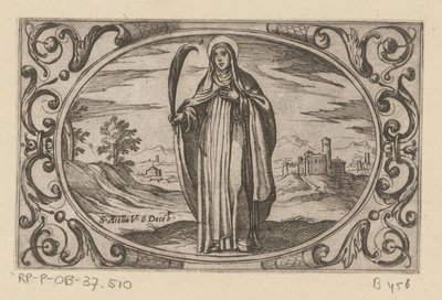 Saint Asella (series title: Roman Martyr Virgins) by Antonio Tempesta