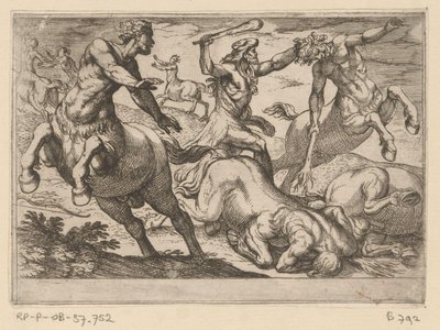 Hercules and the Centaurs (The Twelve Labors of Hercules) by Antonio Tempesta