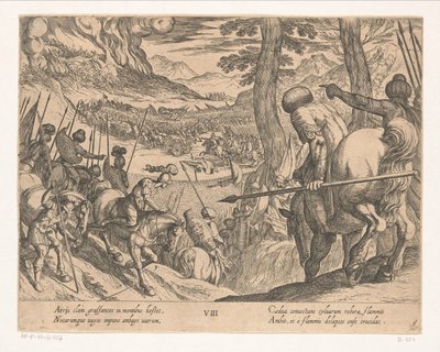 The Army of Alexander the Great Encircles the Enemy Troops with Fire by Antonio Tempesta