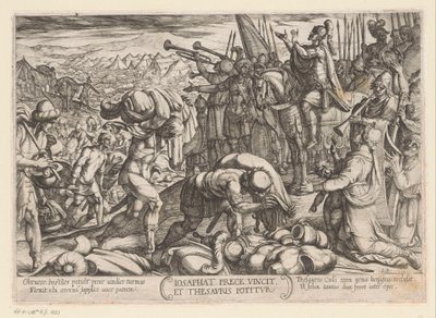 Josaphat Thanks God for His Victory (Old Testament Battle Scenes) by Antonio Tempesta