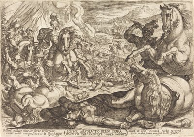 Joshua has the Chariots Burned and Cuts the Legs off His Enemies by Antonio Tempesta
