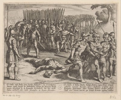 Julius Civilis is Arrested and His Brother Paulus Beheaded (The Batavian Wars Against the Romans) by Antonio Tempesta