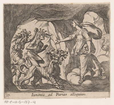 Juno and the Furies at the Gates of Hades by Antonio Tempesta