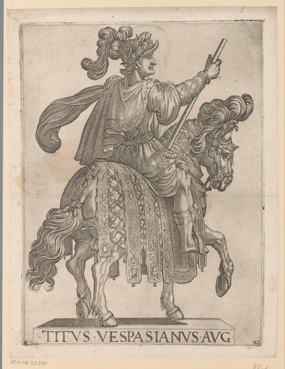 Emperor Titus on Horseback by Antonio Tempesta