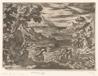 Landscape with the abduction of Europa by Antonio Tempesta