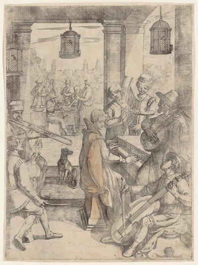Musical Gathering in the Society of Captive Birds by Antonio Tempesta