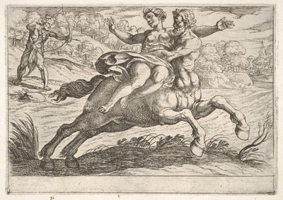 Nessus Attempting to Take Dejanira from Hercules by Antonio Tempesta
