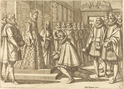 Philip of Spain Before Margaret of Austria by Antonio Tempesta