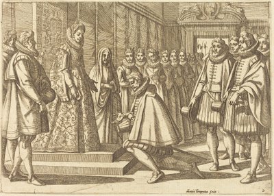 Philip of Spain Before Margaret of Austria by Antonio Tempesta