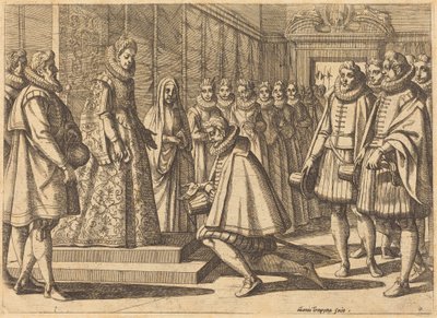 Philip of Spain Before Margaret of Austria by Antonio Tempesta