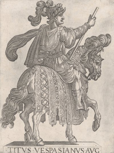 Plate 11: Titus Vespasian on Horseback Facing Right from the 