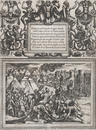 Plate 12: Illustration to Canto XII, from Torquato Tasso