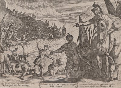 Plate 13: Gideon Choosing his Soldiers, from 