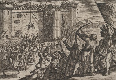 New Attack on the Old Fortress, from The War of the Romans Against the Batavians by Antonio Tempesta