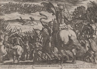 Plate 16: David Killing Goliath, from 