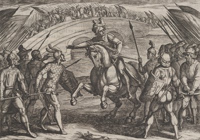 Civilis Separates German and Dutch Troops (detail) by Antonio Tempesta