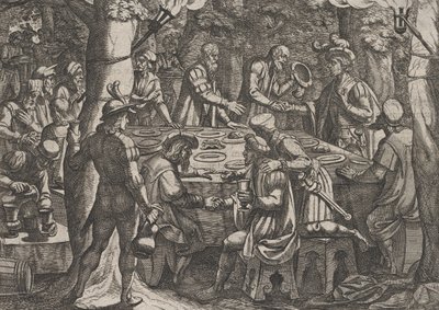 Plate 4: Civilis tells the Dutch Elders that They are Being Treated Like Slaves by the Romans by Antonio Tempesta