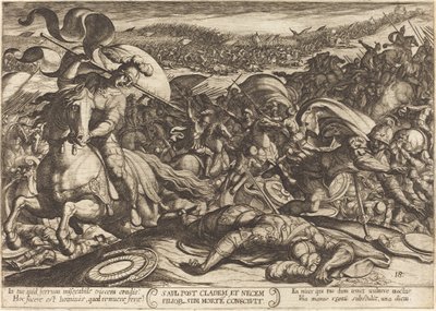 Saul Kills Himself after the Defeat of his Army by the Philistines by Antonio Tempesta