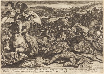 Saul Kills Himself after the Defeat of his Army by the Philistines by Antonio Tempesta