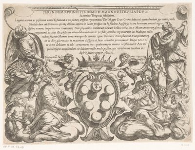 Title Page with Dedication to and Coat of Arms of Cosimo II de