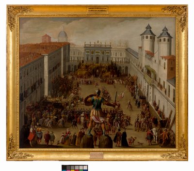 Tournament in the Piazza del Castello, Turin by Antonio Tempesta